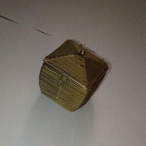 Elegant Vintage Small Box Gold Color and Unique